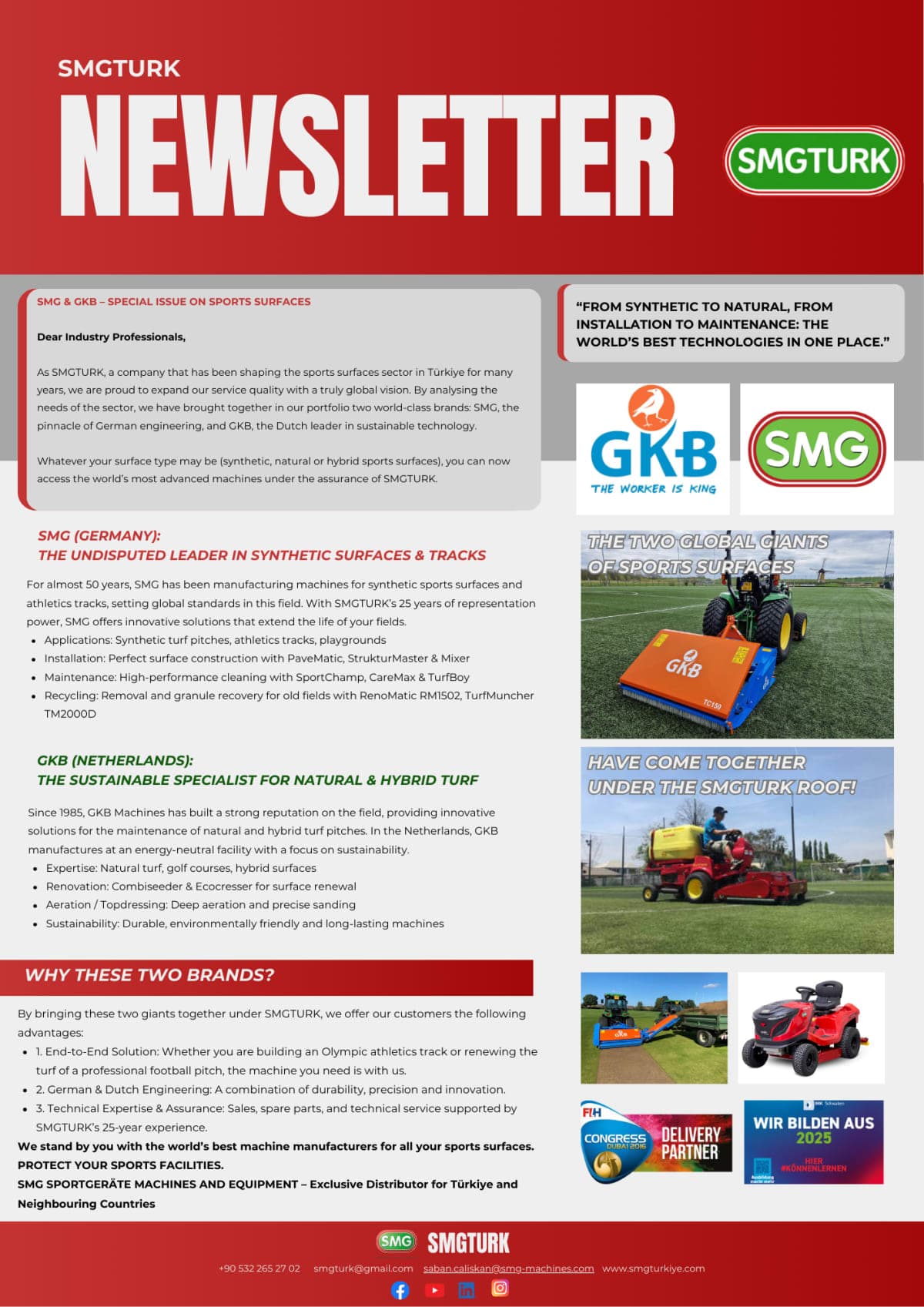 SMG & GKB – SPOR ZEMİNLERİ ÖZEL SAYISI